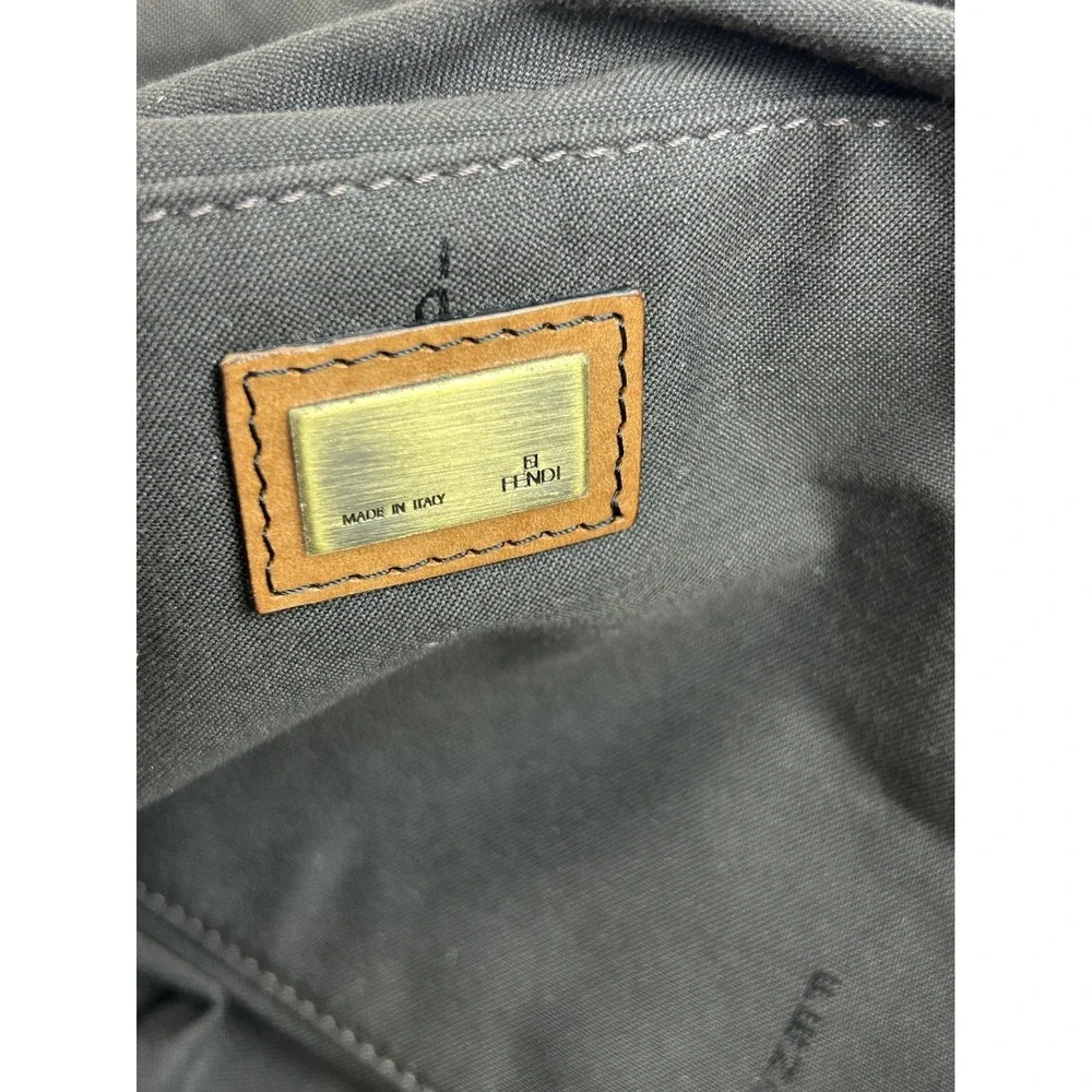 Fendi Brown/Tobacco Zucca Canvas Pocket Laptop Bag **EUC**